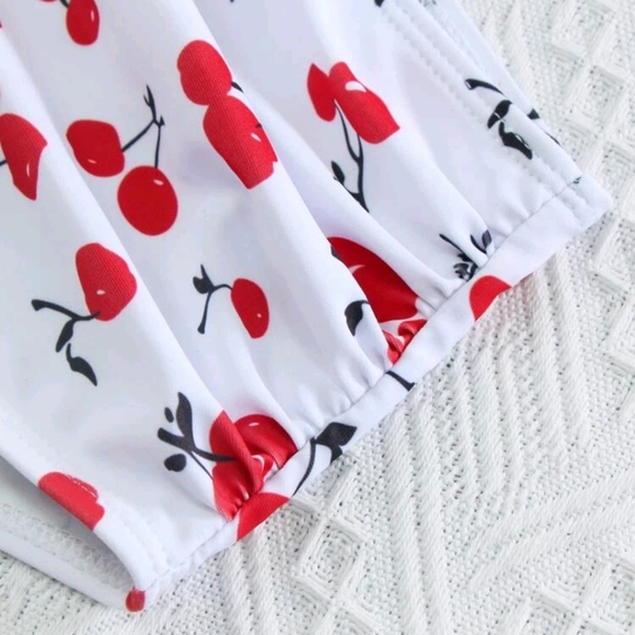 Cherry Print High Waist Bakini - Picture 2 of 6